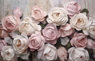 Фотообои De-Art Розы импасто